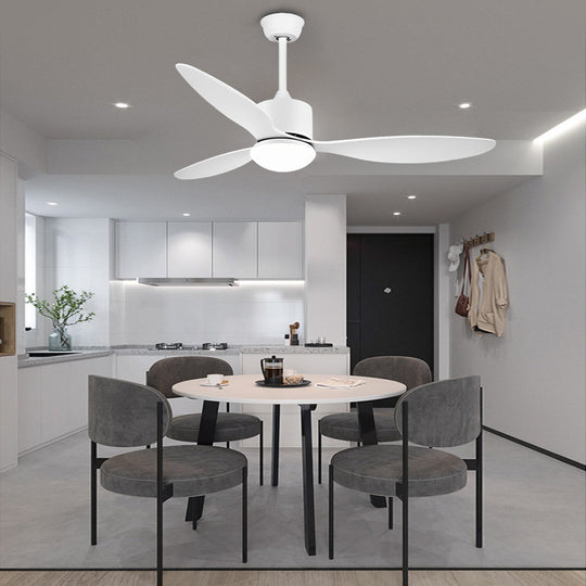 3-Blade Modern Ceiling Fan with Dimmable LED Light and Remote Control