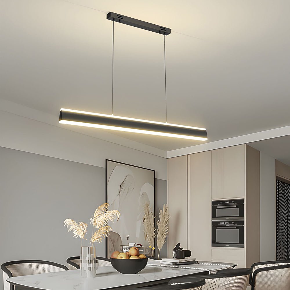31.5 inch 39.4 inch 47.2 inch LED Linear Pendant Island Up and Down Light Suspension