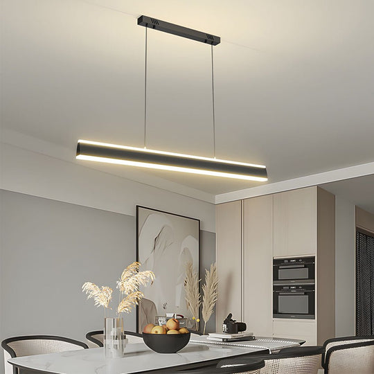 31.5 inch 39.4 inch 47.2 inch LED Linear Pendant Island Up and Down Light Suspension