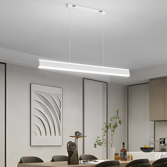 31.5 inch 39.4 inch 47.2 inch LED Linear Pendant Island Up and Down Light Suspension