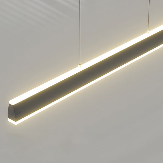31.5 inch 39.4 inch 47.2 inch LED Linear Pendant Island Up and Down Light Suspension