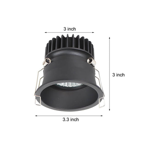 3.3-Inch Slim Trim Round 10W LED Recessed Downlight