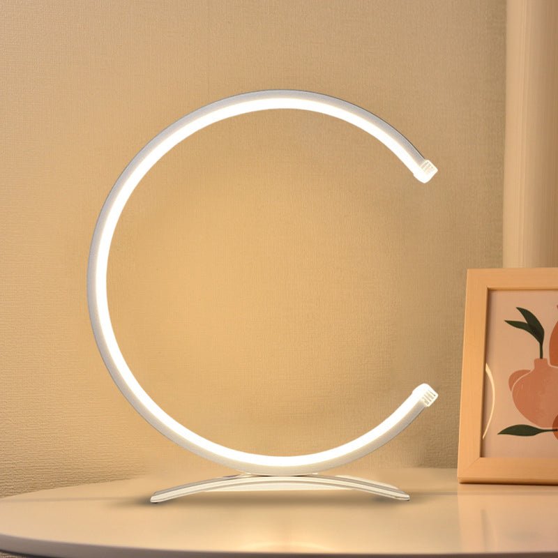 3/4 Circle LED Accent Table Lamp with Touch Control