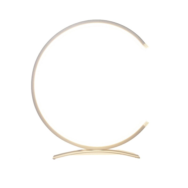 3/4 Circle LED Accent Table Lamp with Touch Control
