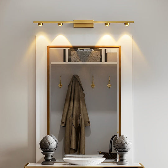 3/4 Lights Copper LED Wall Washer Projection Nordic Wall Lamp
