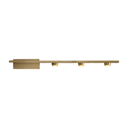 3/4 Lights Copper LED Wall Washer Projection Nordic Wall Lamp