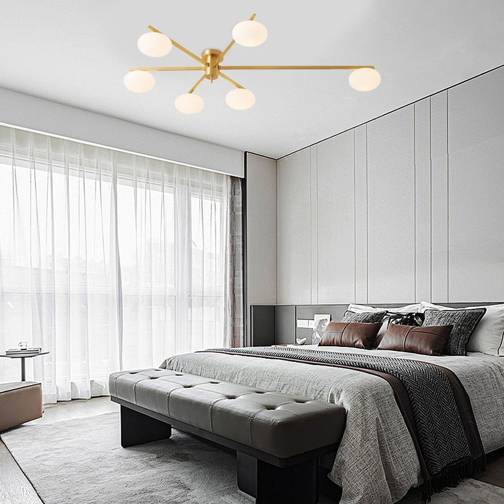 Semi Flush Mount Jasper Ceiling Lamp – 3/5/6 Lights