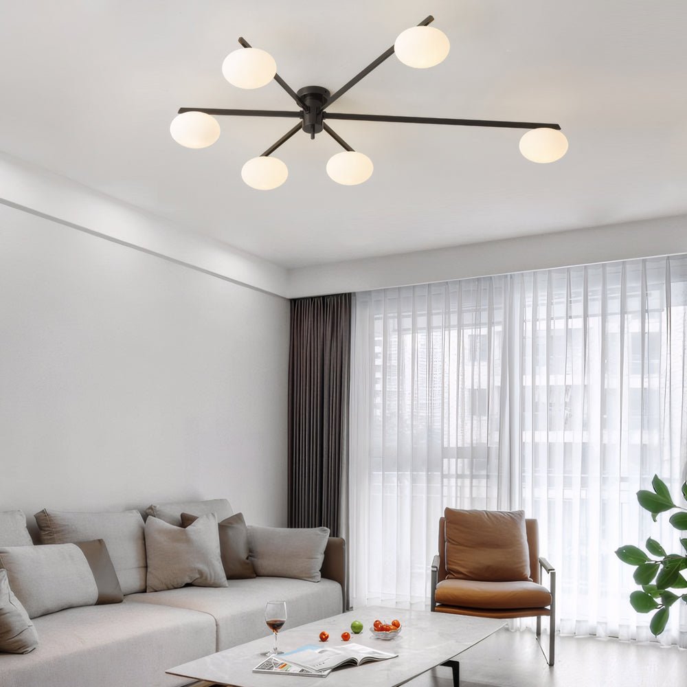 Semi Flush Mount Jasper Ceiling Lamp – 3/5/6 Lights