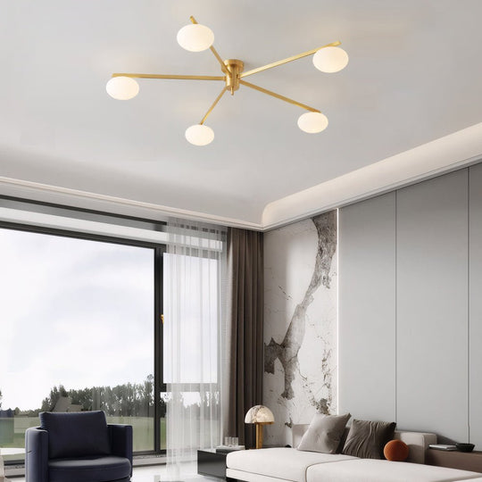 Semi Flush Mount Jasper Ceiling Lamp – 3/5/6 Lights