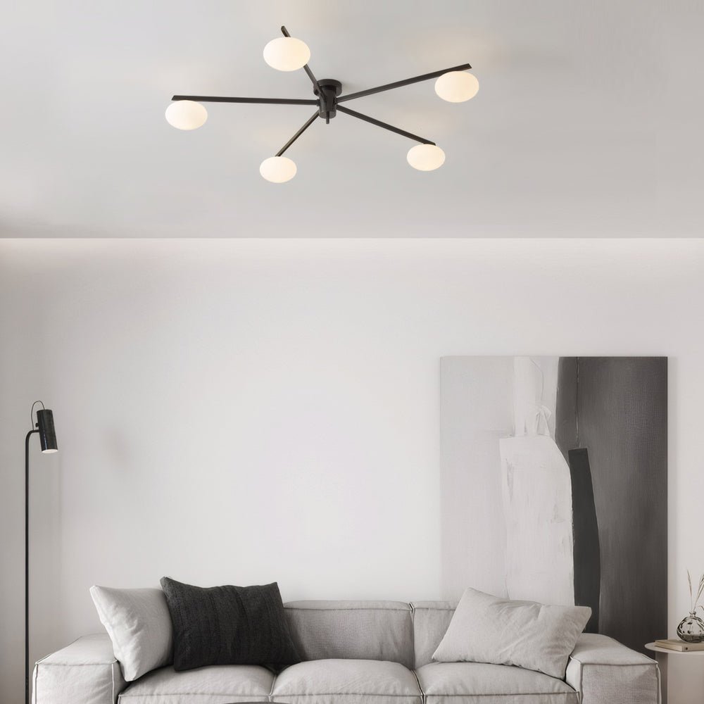 Semi Flush Mount Jasper Ceiling Lamp – 3/5/6 Lights