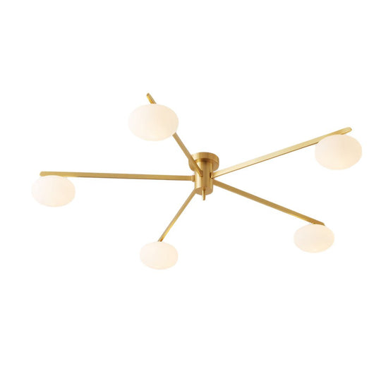 Semi Flush Mount Jasper Ceiling Lamp – 3/5/6 Lights