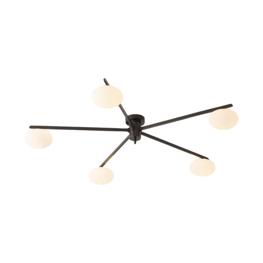 Semi Flush Mount Jasper Ceiling Lamp – 3/5/6 Lights