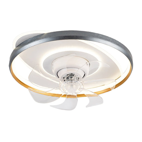 360° Rotatable LED Ceiling Fan with Stepless Dimming and Remote Control