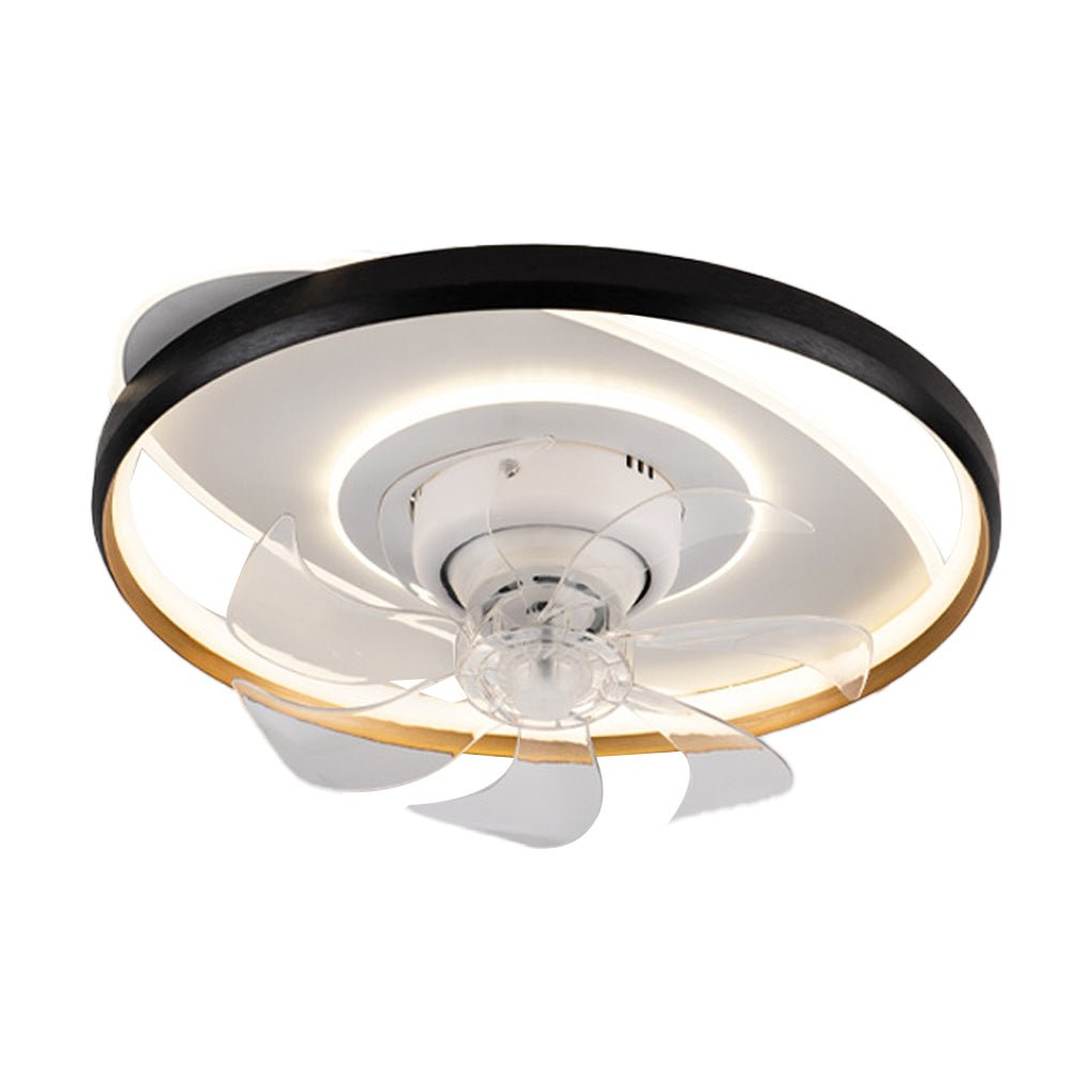 360° Rotatable LED Ceiling Fan with Stepless Dimming and Remote Control