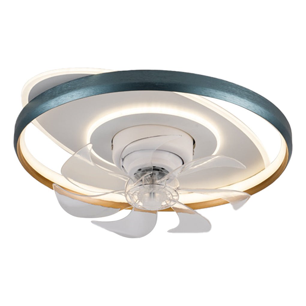 360° Rotatable LED Ceiling Fan with Stepless Dimming and Remote Control