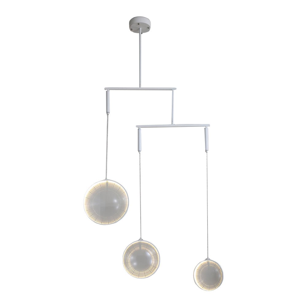 White Focus LED Chandelier – 3/6/9 Lights