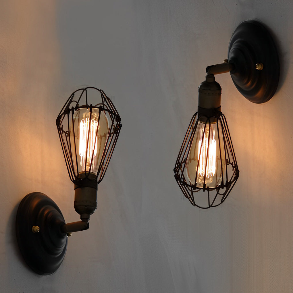 Adjustable Retro Industrial Iron Wall Lamp