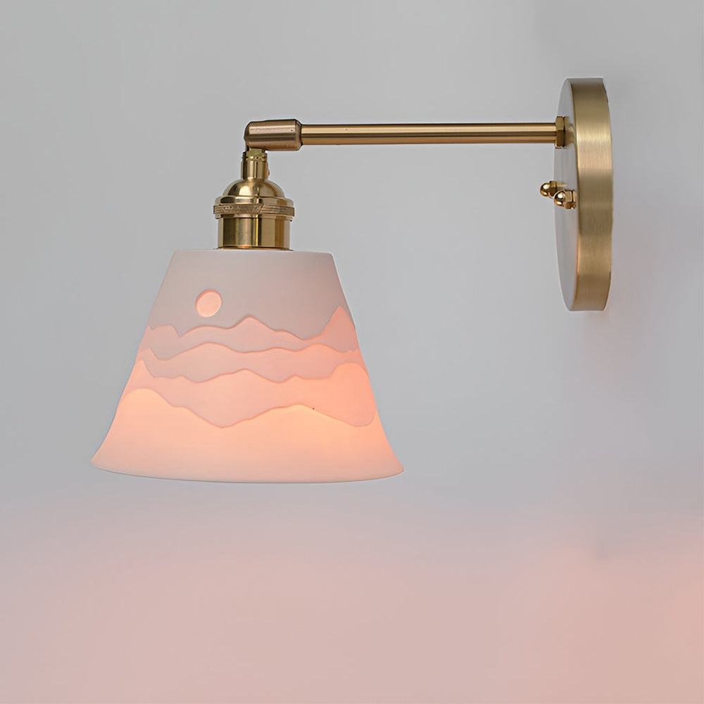 Mountains Shadow Ceramic LED Pendant Light