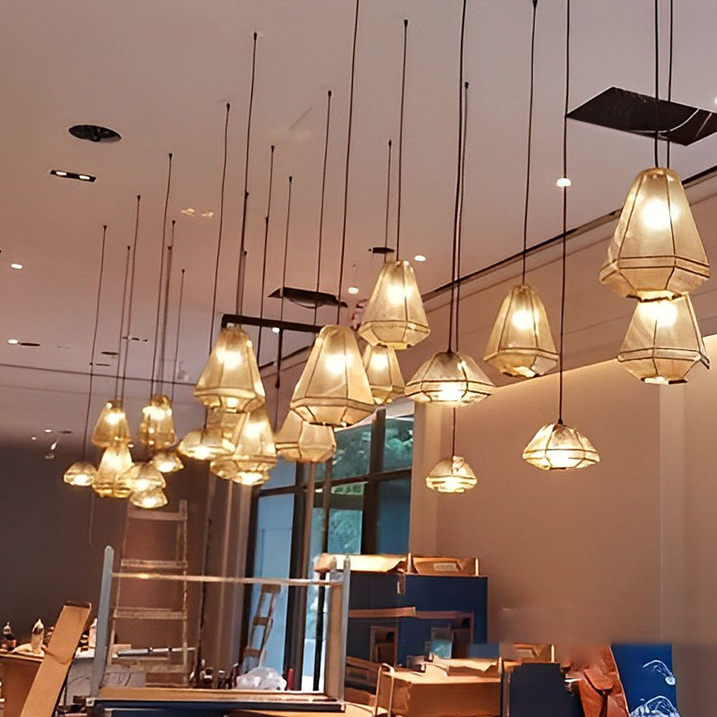 Electroplated Stainless Steel Creative Geometric Nordic Pendant Light