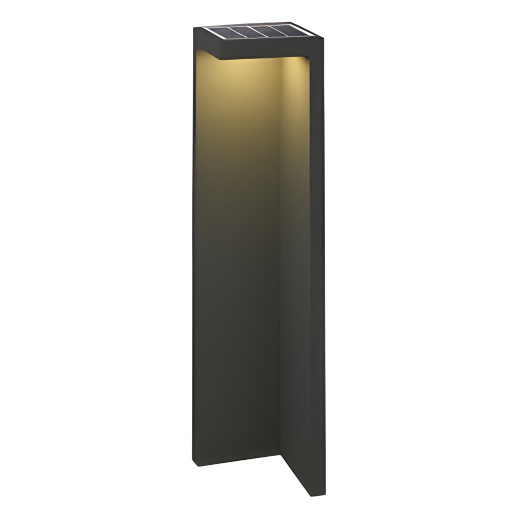 Half-Cut Rectangular Fixture Modern Outdoor Path Light in Gray LED 4.5W IP54 Waterproof