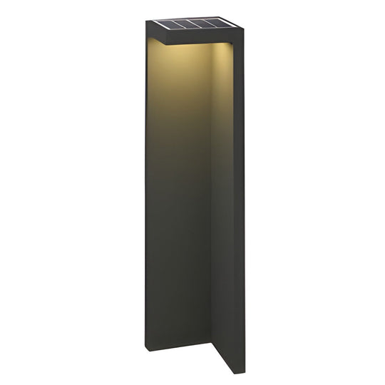 Half-Cut Rectangular Fixture Modern Outdoor Path Light in Gray LED 4.5W IP54 Waterproof