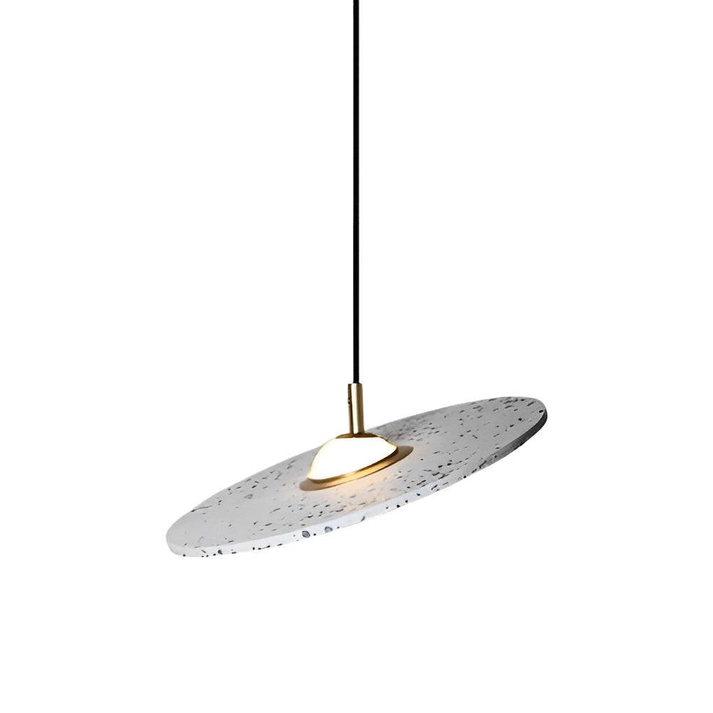 Round Terrazzo Planets Glass Creative LED Nordic Pendant Light