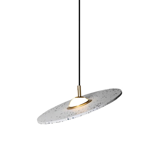 Round Terrazzo Planets Glass Creative LED Nordic Pendant Light