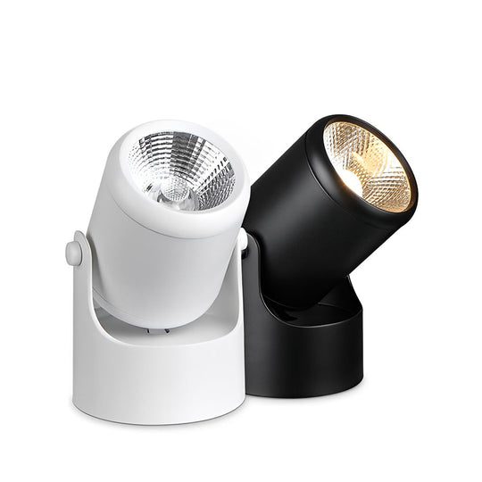 Adjustable Aluminum Round COB LED Modern Ceiling Spotlight / Downlight