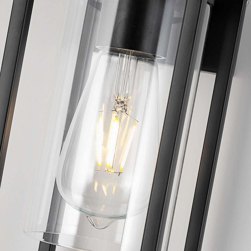 Rectangular Glass Industrial LED Wall Lamp