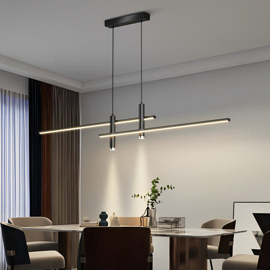 Minimalist Lines Dimmable LED Modern Chandelier