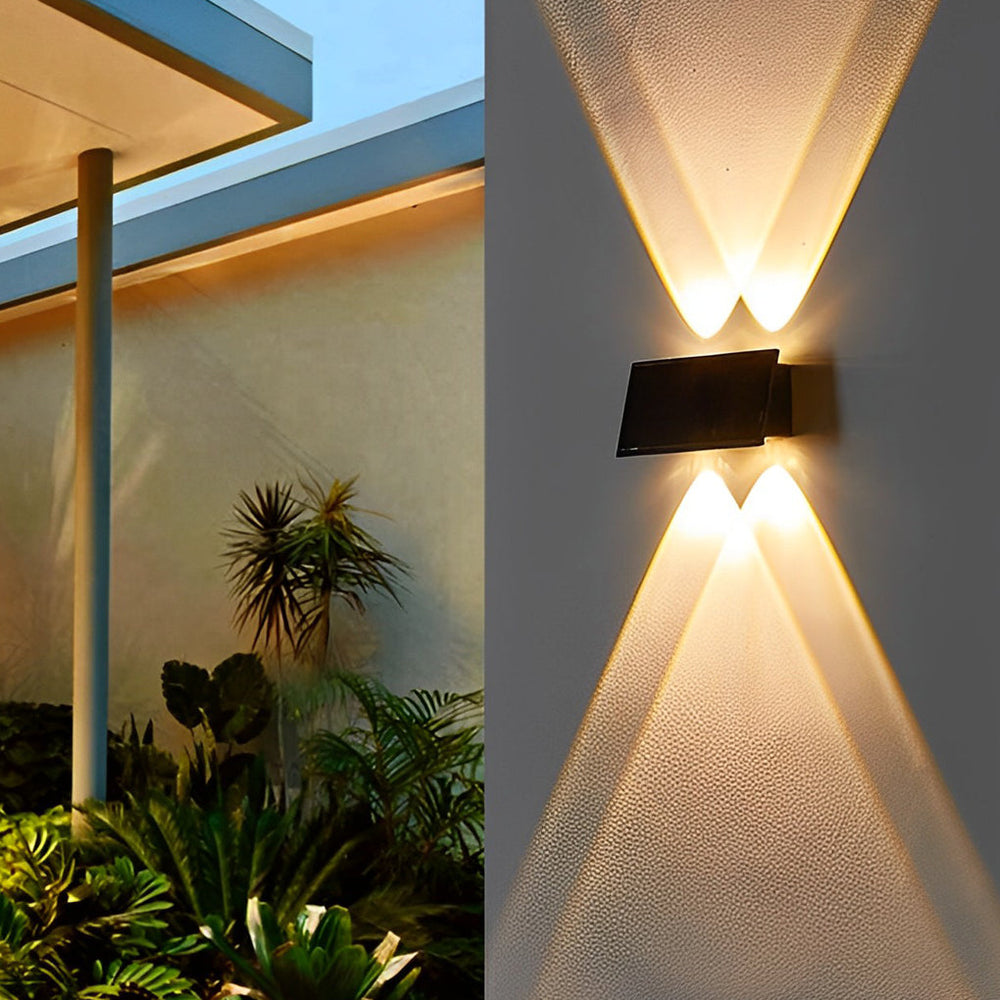 Rectangular Up and Down LED Waterproof Solar Wall Washer Light
