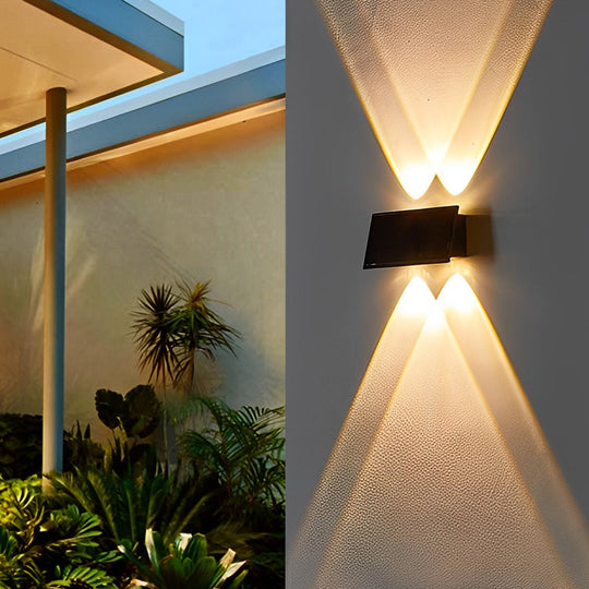 Rectangular Up and Down LED Waterproof Solar Wall Washer Light