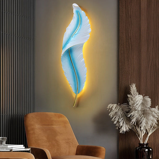 Creative Feather Wall Light LED Luxury Modern Wall Sconce