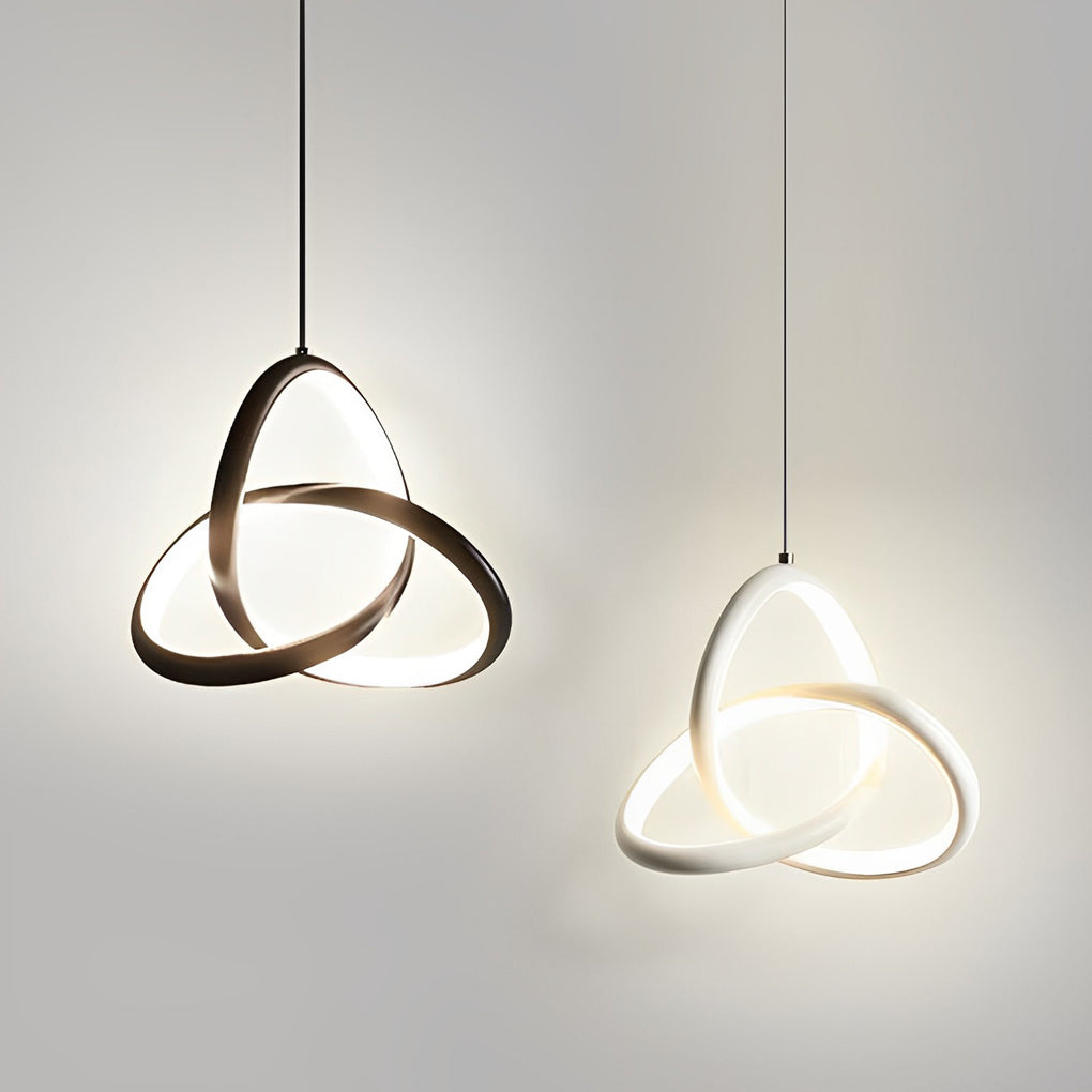 Circular Rings Creative Three-Step Dimming LED Modern Chandelier Light