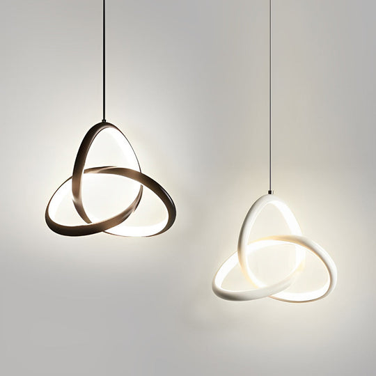 Circular Rings Creative Three-Step Dimming LED Modern Chandelier Light