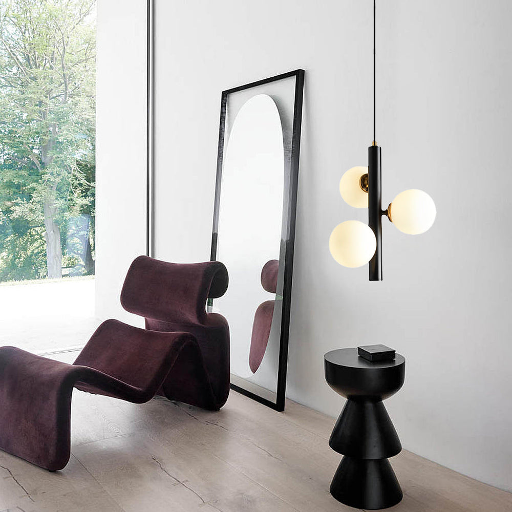 3 Glass Balls LED Creative Personality Nordic Dining Room Chandelier