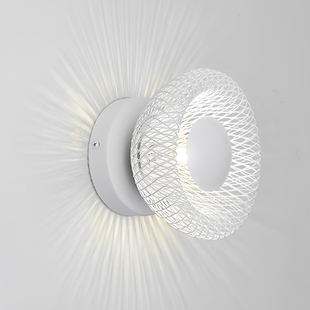 Circular Nest Grid Artistic Modern LED Wall Lamp