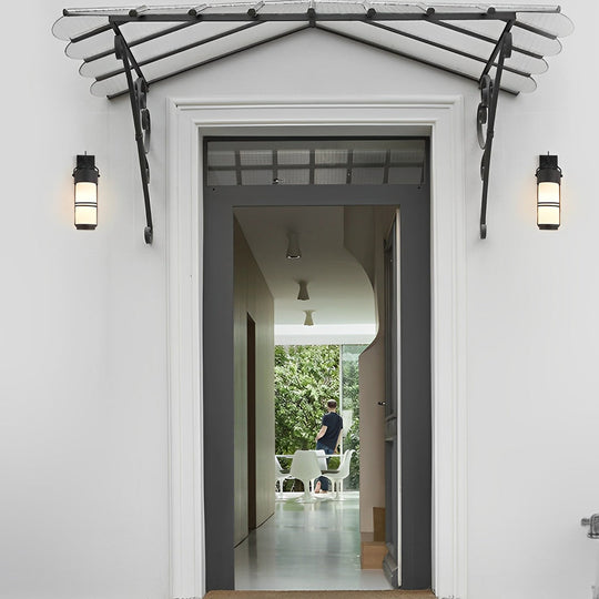 Retro Waterproof Black Outdoor LED Wall Lamp