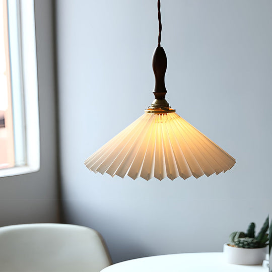 Classic Pleated Nordic LED Pendant and Wall Lamp