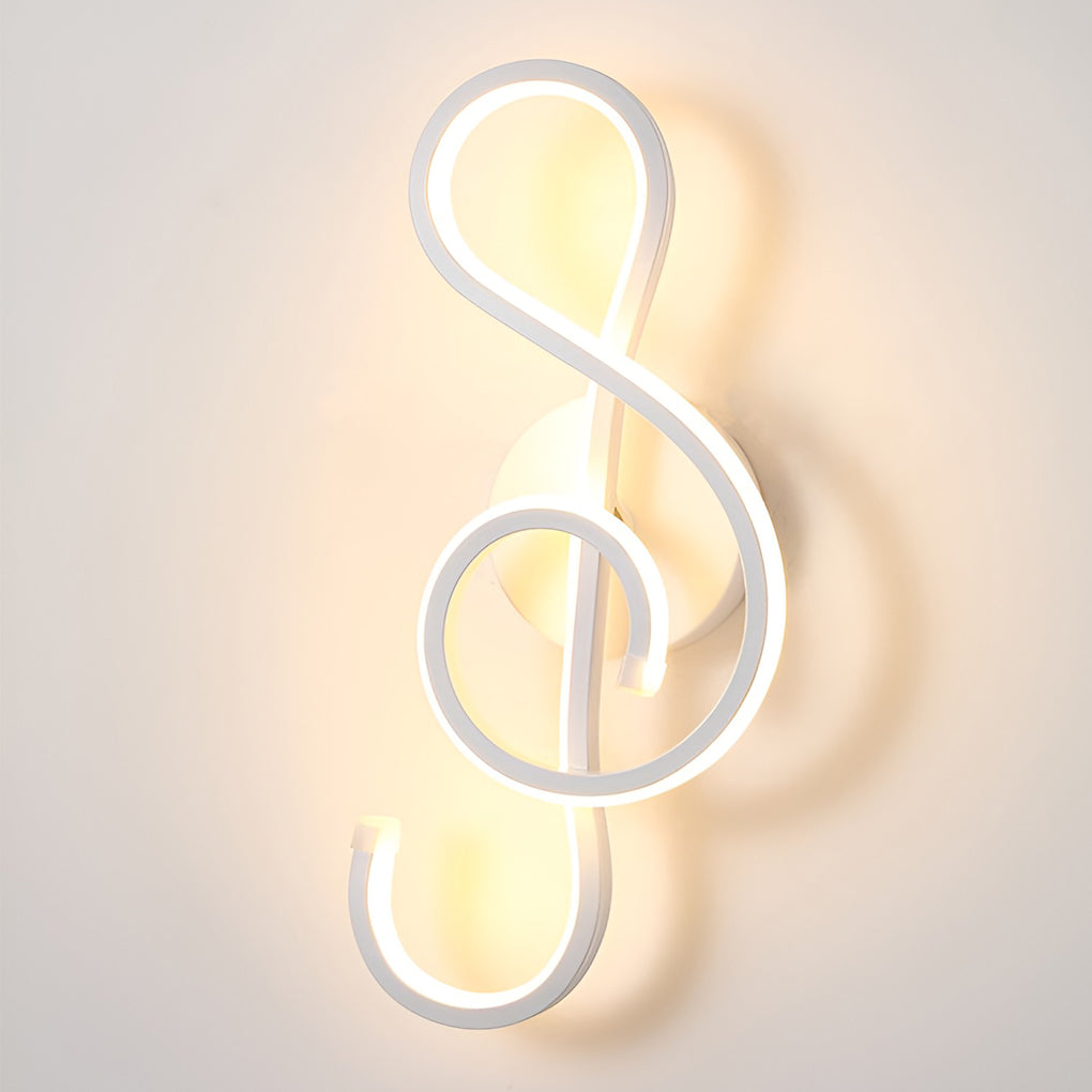 Musical Note Shaped LED Modern Wall Sconce