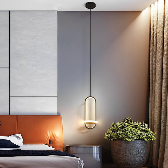 Round Creative Three-Step Dimming LED Nordic Chandelier Pendant Light