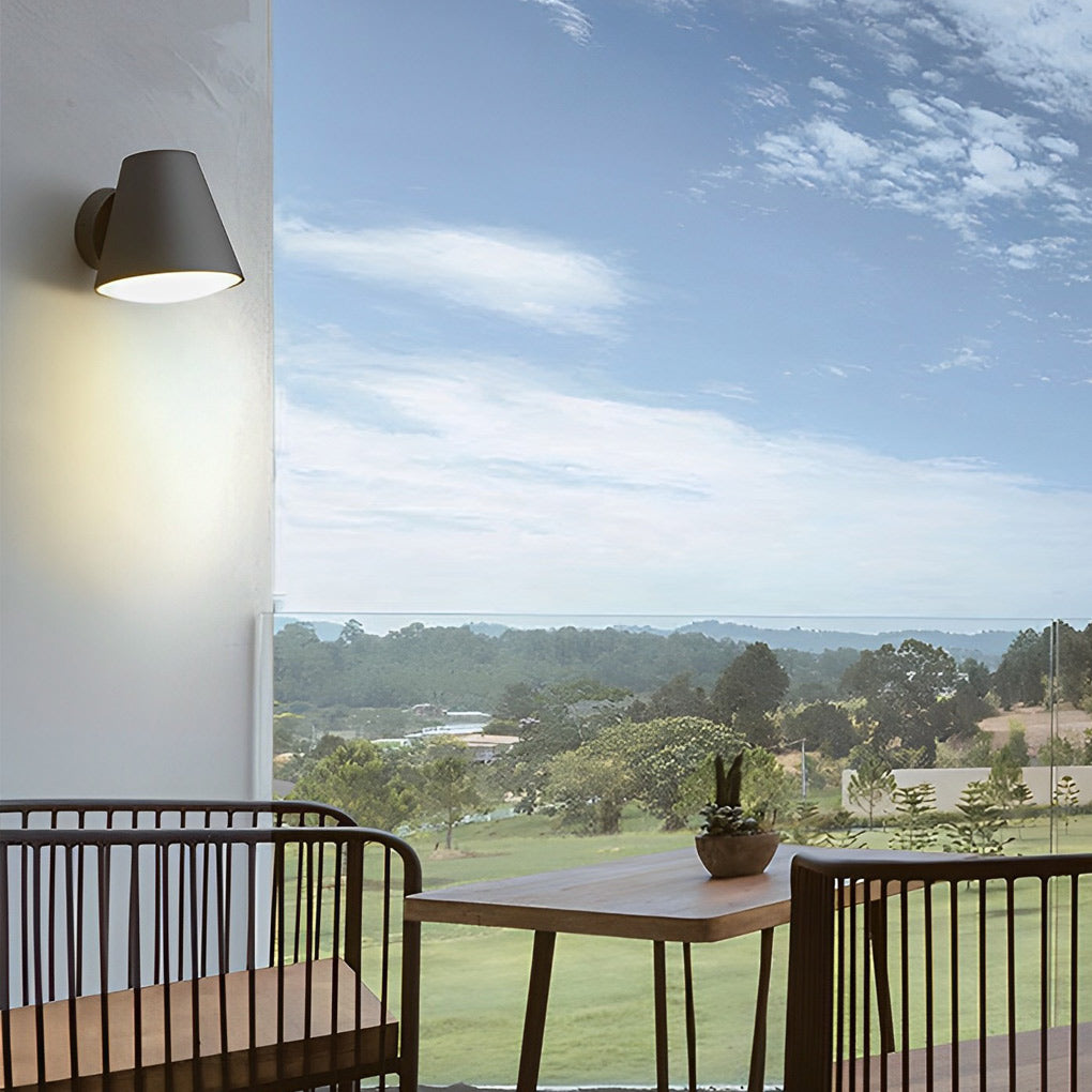 Cone Shape LED Waterproof Modern Outdoor Wall Lamp