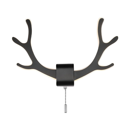 Antler Design Nordic LED Wall Lamp with Pull Switch