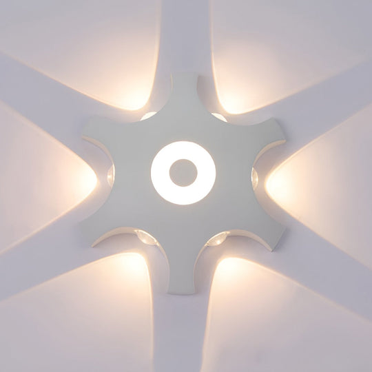 Flower Shaped LED Waterproof Nordic Wall Sconce