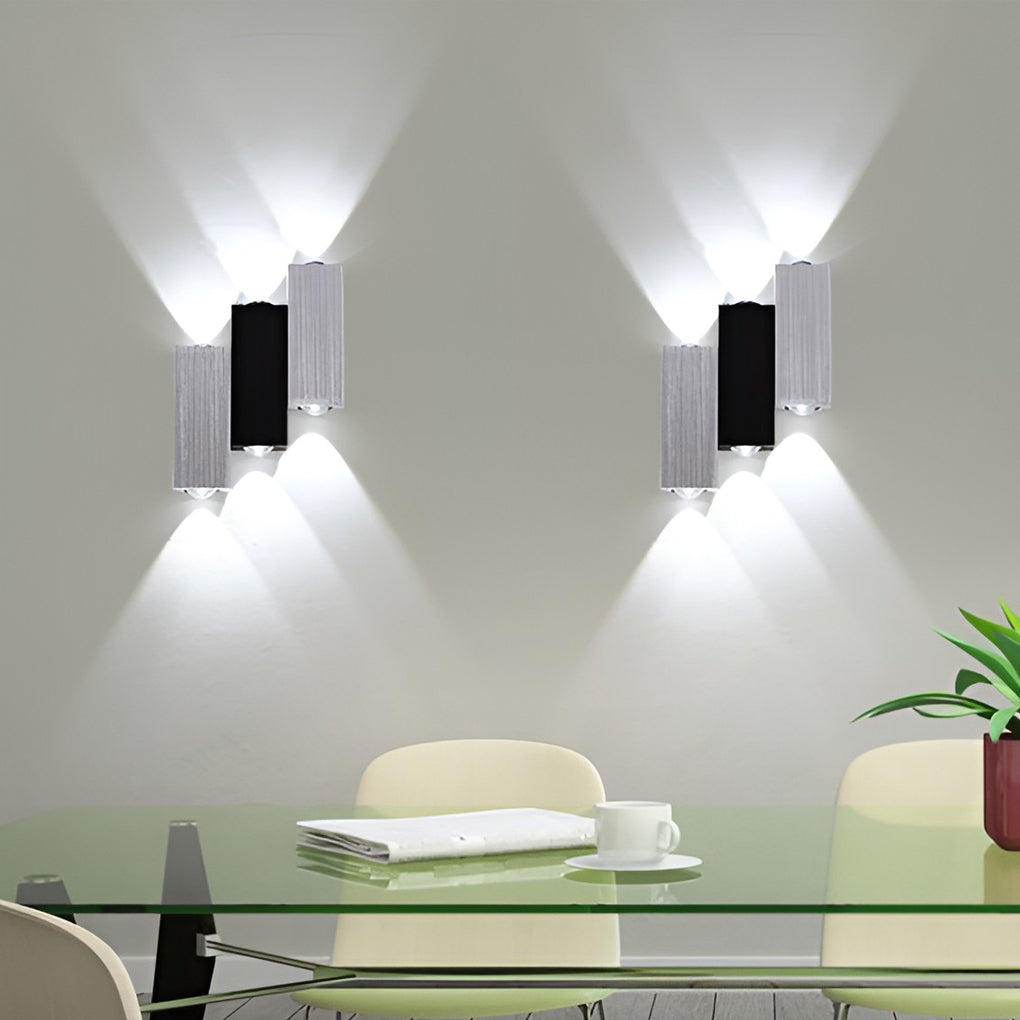 Rectangular LED Up and Down Lights Modern Wall Washer Light