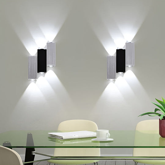 Rectangular LED Up and Down Lights Modern Wall Washer Light
