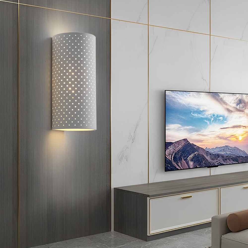 Minimalist Cylindrical Gypsum Waterproof LED Wall Lamp