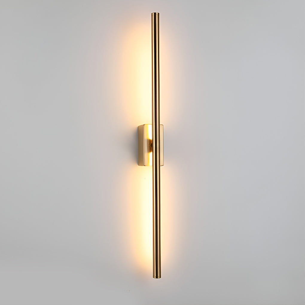 Electroplated Metal Linear LED Wall Sconce