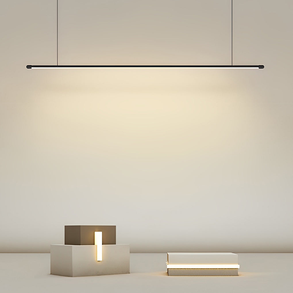 16" Geometric Adjustable Black LED Pendant Light