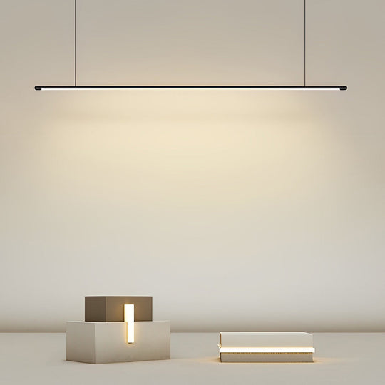 16" Geometric Adjustable Black LED Pendant Light